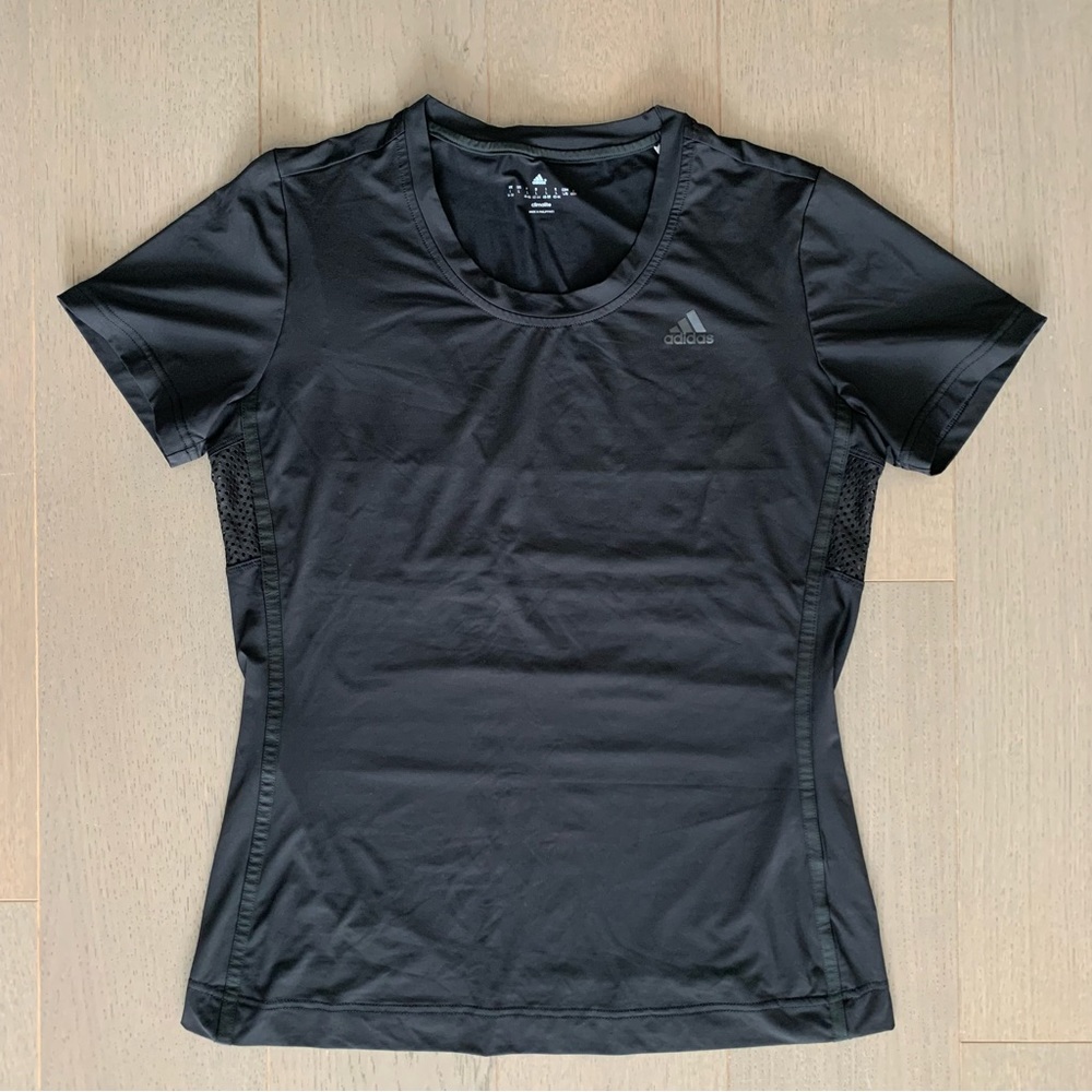Adidas Black Climalite Mesh Back T-Shirt